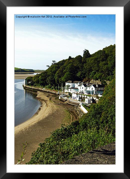 HOTEL AT PORTMEIRION (Y Gwesty)) Framed Mounted Print by malcolm fish