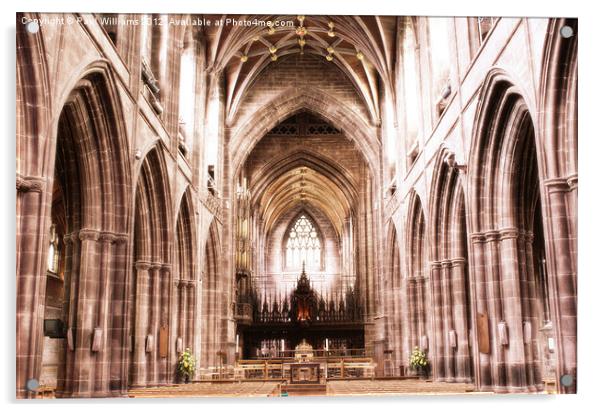 Chester Cathedral Acrylic by Paul Williams