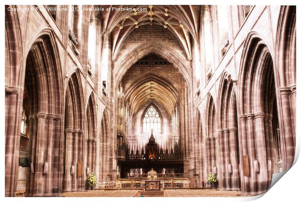 Chester Cathedral Print by Paul Williams