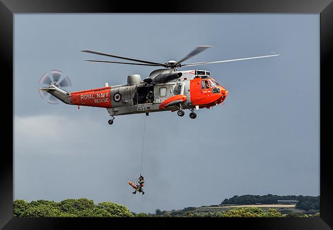 Royal Navy Rescue Framed Print by Sam Smith