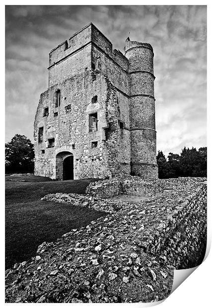 Donnington castle Print by Tony Bates