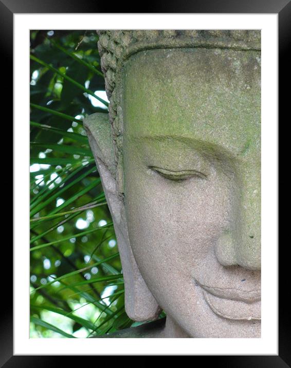 Tranquil Buddha Framed Mounted Print by Cliff Hannan
