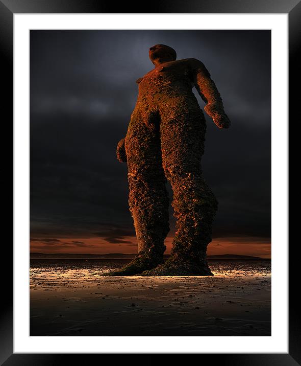 Giant of another place Framed Mounted Print by Robert Fielding