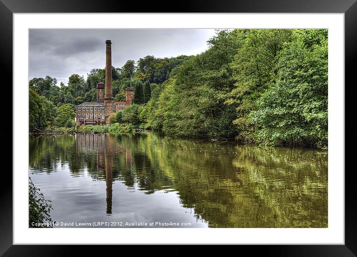 Masson Mill - Matlock Bath (HDR) Framed Mounted Print by David Lewins (LRPS)