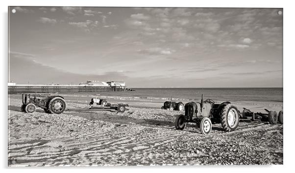 Tractors Of The Fleet Acrylic by Robert Geldard