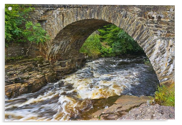 The Bridge of Dochart, Killin, Scotland Acrylic by Jane McIlroy