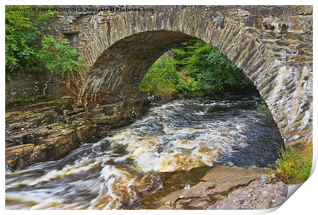 The Bridge of Dochart, Killin, Scotland Print by Jane McIlroy