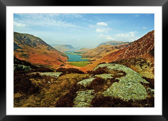 Buttermere Lake district Framed Mounted Print by eric carpenter