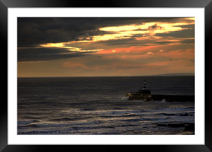 North East Sunrise Framed Mounted Print by Ali Brown