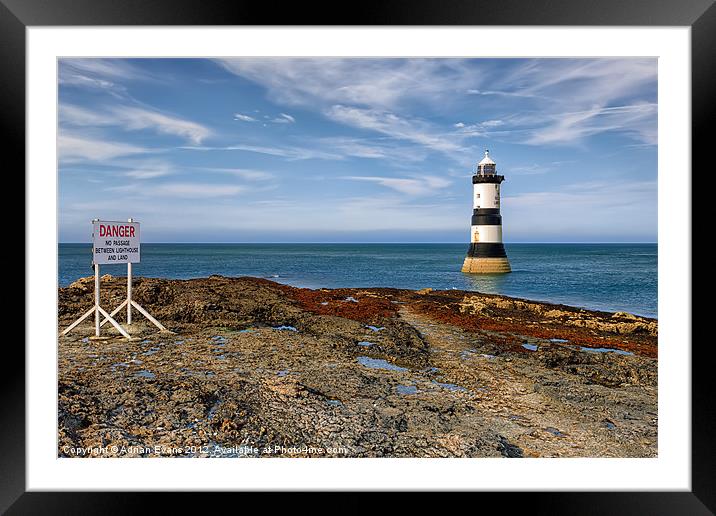 Penmon Point Lighthouse Framed Mounted Print by Adrian Evans