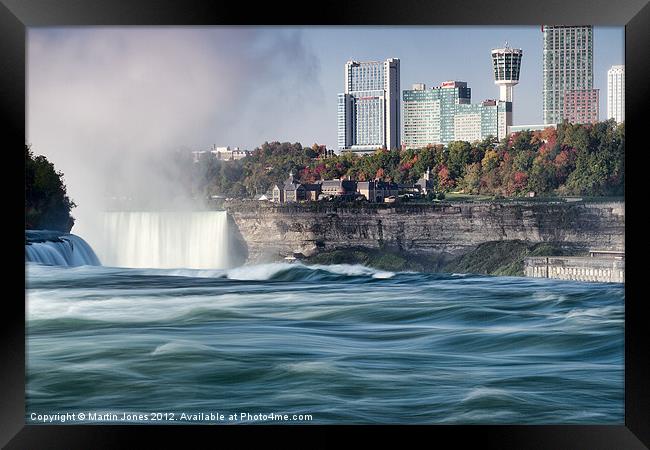 The American Falls, Niagara, NY Framed Print by K7 Photography