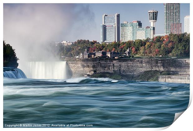 The American Falls, Niagara, NY Print by K7 Photography