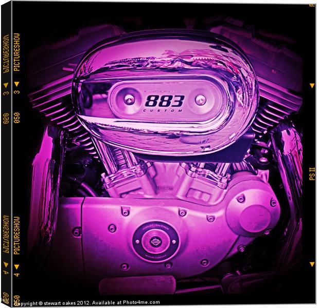883 engine 1 Canvas Print by stewart oakes