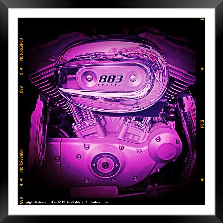 883 engine 1 Framed Mounted Print by stewart oakes