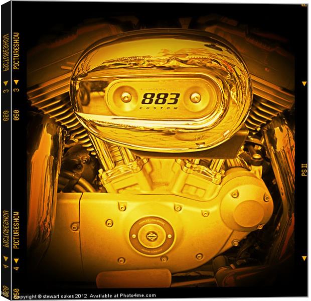883 engine 2 Canvas Print by stewart oakes