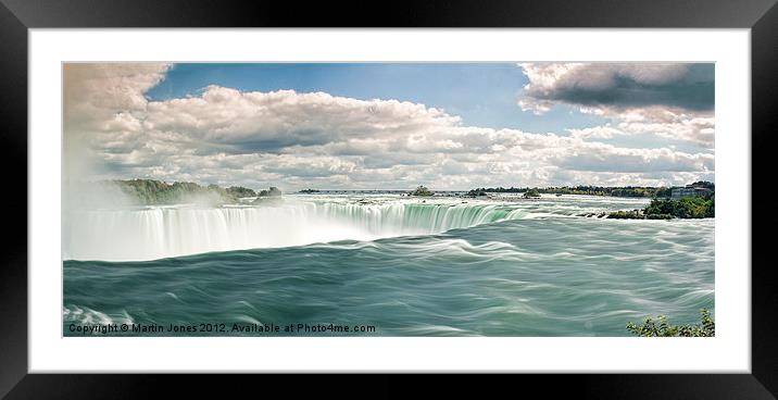 The Horseshoe Falls Niagara NY Framed Mounted Print by K7 Photography