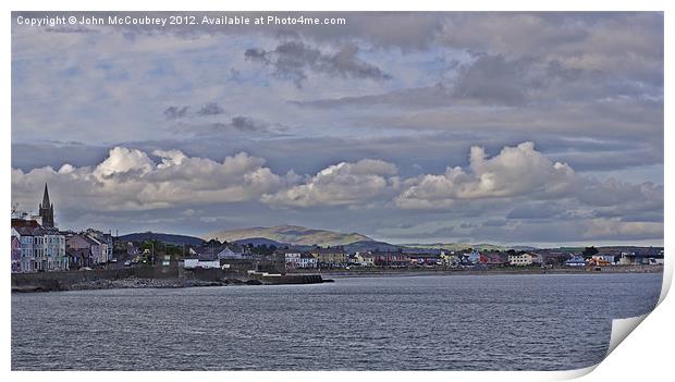 The Seafront at Newcastle Print by John McCoubrey