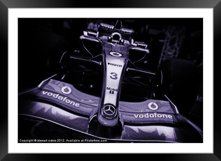 F1 formula one race car Framed Mounted Print by stewart oakes