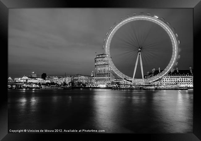 London Eye Framed Print by Vinicios de Moura