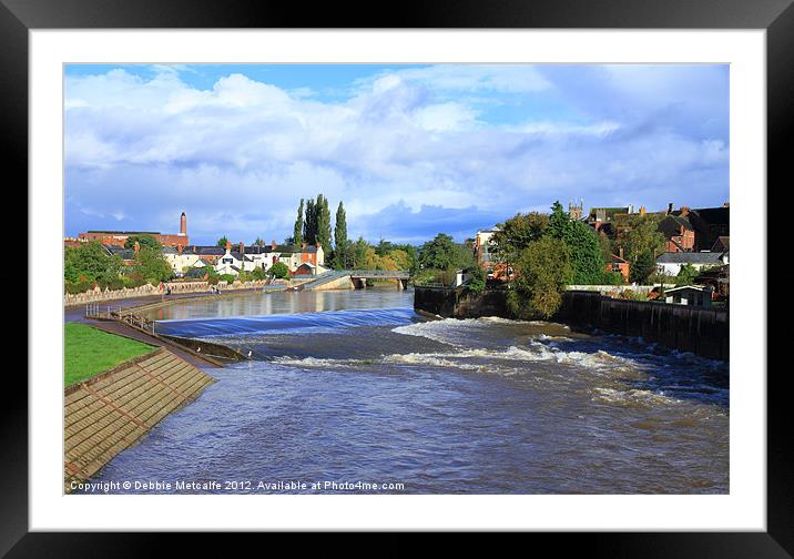 After the flood, Tiverton Framed Mounted Print by Debbie Metcalfe