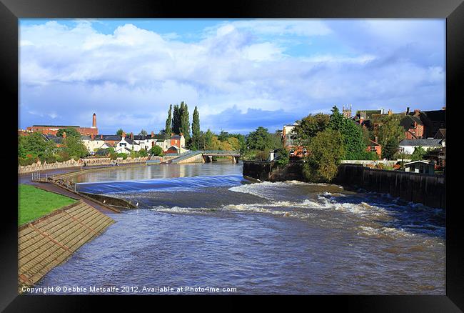 After the flood, Tiverton Framed Print by Debbie Metcalfe