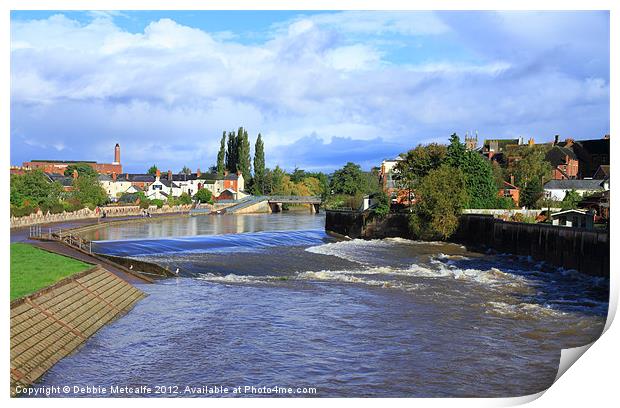 After the flood, Tiverton Print by Debbie Metcalfe