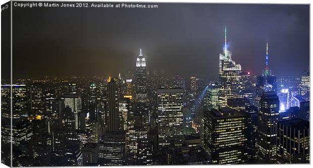 New York City Skyline Canvas Print by K7 Photography