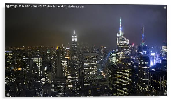 New York City Skyline Acrylic by K7 Photography