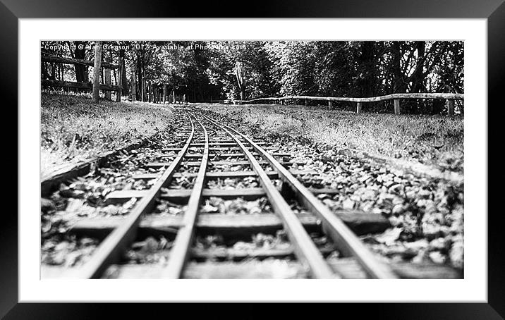 Cinderbarrow Miniature Railway Framed Mounted Print by Alan Gregson