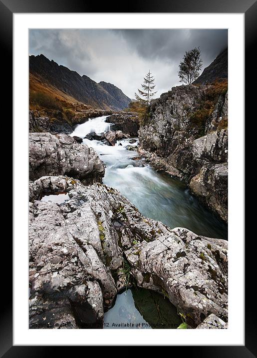 Glencoe River Framed Mounted Print by Keith Thorburn EFIAP/b