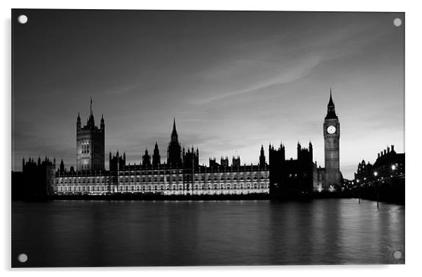 Westminster Skyline Acrylic by Sandi-Cockayne ADPS