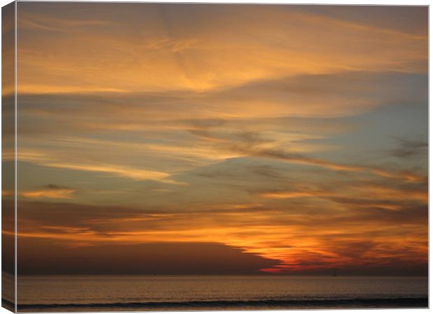 San Diego sunset 2 Canvas Print by Lori Allan