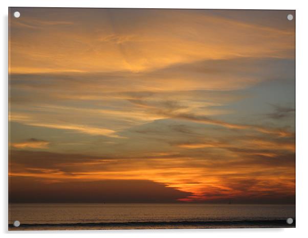 San Diego sunset 2 Acrylic by Lori Allan