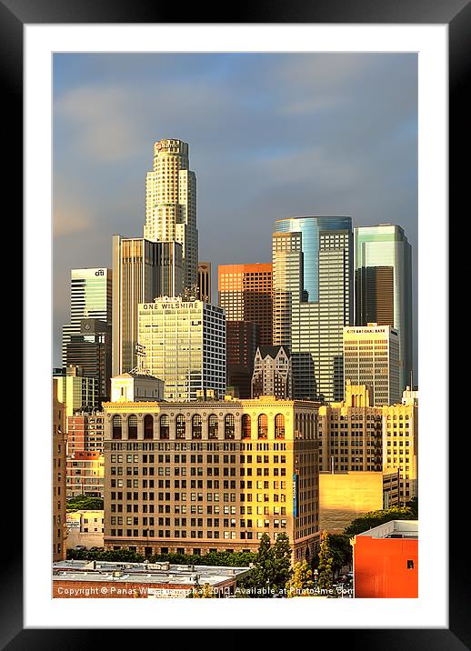 One Wilshire Framed Mounted Print by Panas Wiwatpanachat