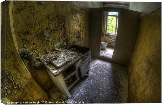 Kitchen with a loo Canvas Print by Nathan Wright