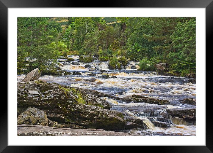 The Falls of Dochart, Killin, Scotland Framed Mounted Print by Jane McIlroy