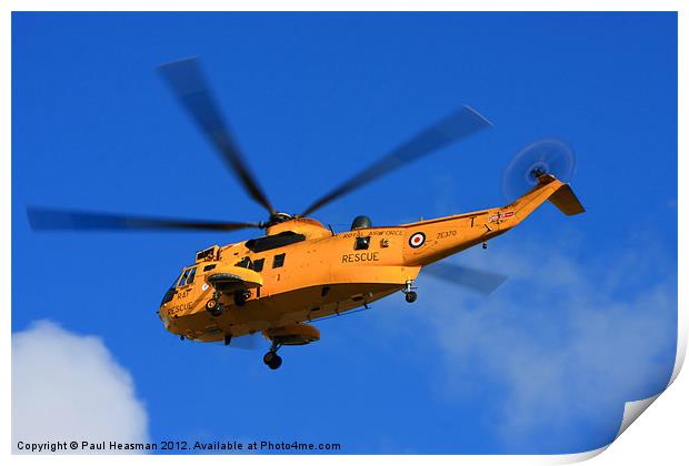 Sea King Search and Rescue Print by P H