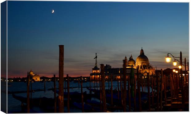 Evening in Venice Canvas Print by barbara walsh