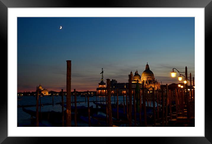 Evening in Venice Framed Mounted Print by barbara walsh