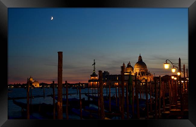 Evening in Venice Framed Print by barbara walsh