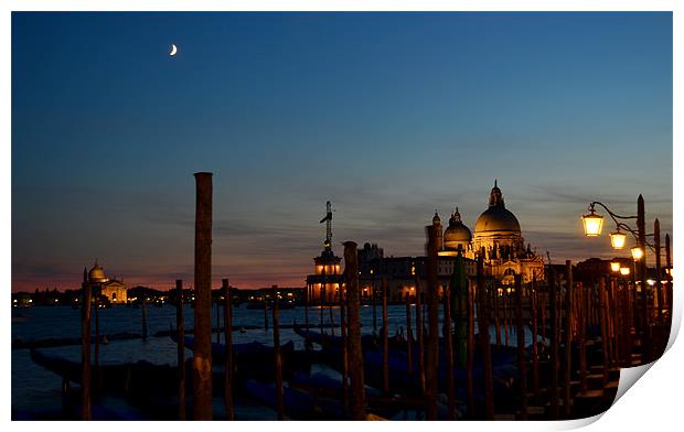 Evening in Venice Print by barbara walsh
