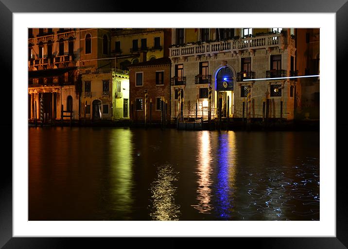 Evening in Venice Framed Mounted Print by barbara walsh