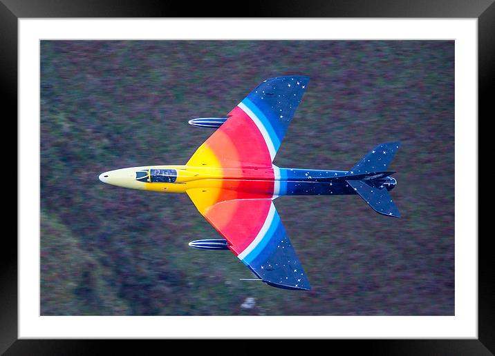 Miss DeMeanour Hawker Hunter Jet Framed Mounted Print by Oxon Images