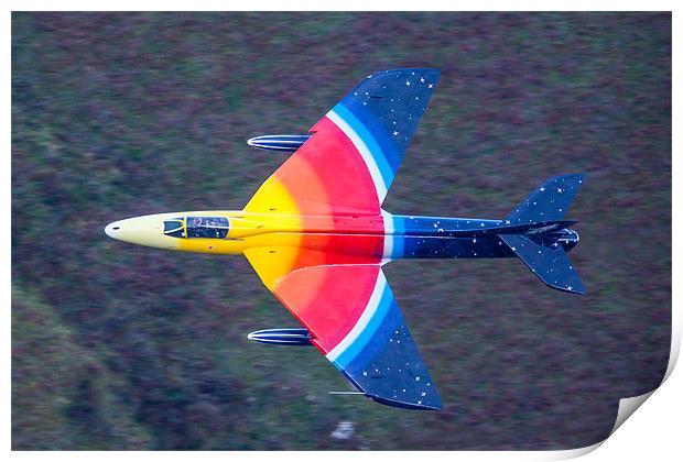 Miss DeMeanour Hawker Hunter Jet Print by Oxon Images