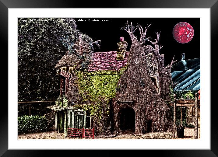 Haunted Tree House Framed Mounted Print by Valerie Paterson