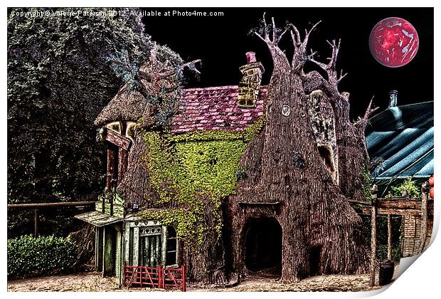 Haunted Tree House Print by Valerie Paterson