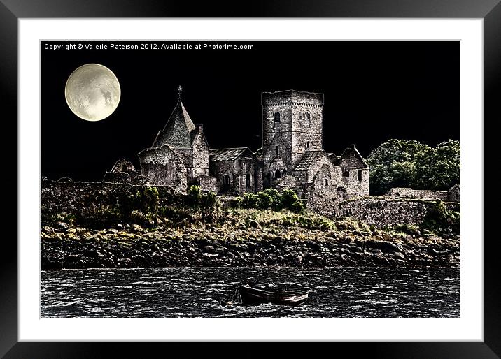 Inchcolm Abbey Framed Mounted Print by Valerie Paterson