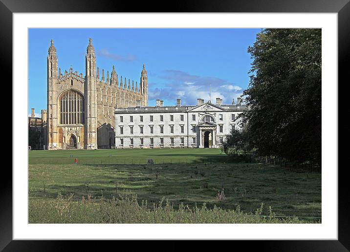 Kings College Chapel and The Gibbs Building Framed Mounted Print by Tony Murtagh