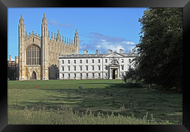 Kings College Chapel and The Gibbs Building Framed Print by Tony Murtagh