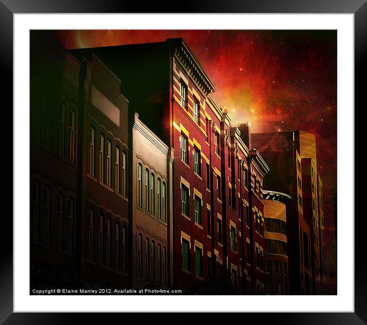 City Lofts Framed Mounted Print by Elaine Manley
